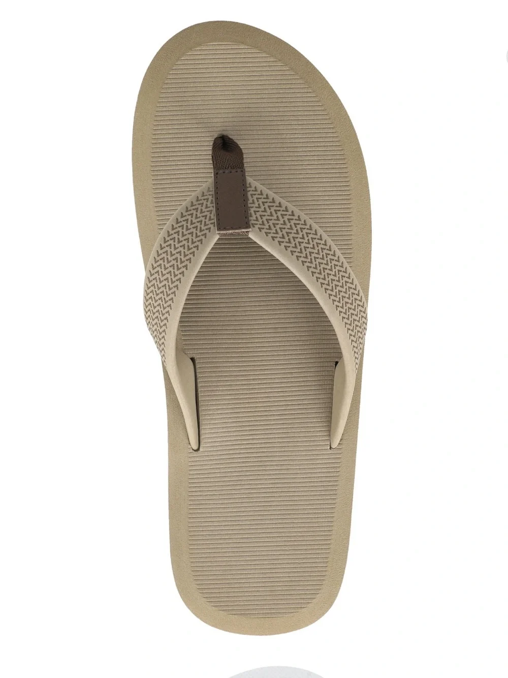 Men's Tan Flip Flop Sandals - Casual Beach Thongs